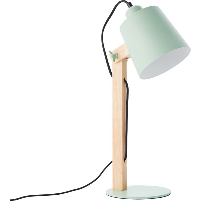 Lampa biurkowa drewniana Swivel zielona | Skandynawski design