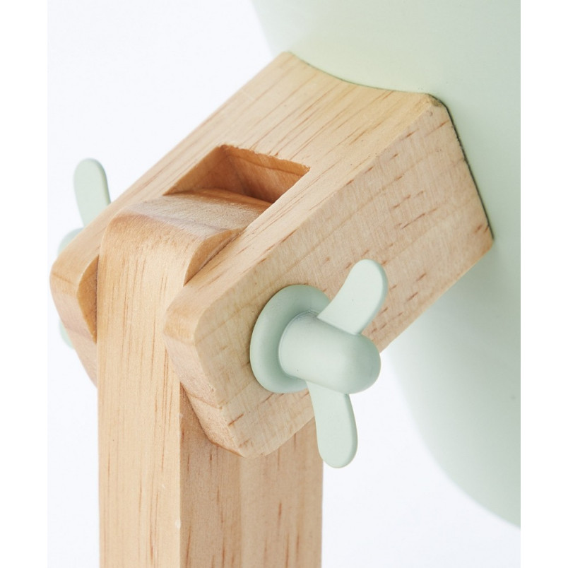 Lampa biurkowa drewniana Swivel zielona | Skandynawski design