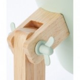 Lampa biurkowa drewniana Swivel zielona | Skandynawski design