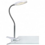 Lampa Klips Flex LED biała Markslojd | Nowoczesna Lampa Biurkowa