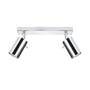 Reflektor sufitowy 2-punktowy Ring Long chrom Sollux - Sklep z lampami