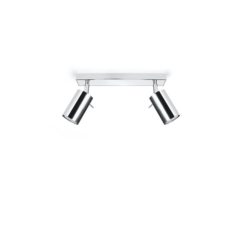 Reflektor sufitowy 2-punktowy Ring Long chrom Sollux - Sklep z lampami
