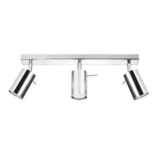 Reflektor sufitowy 3 punktowy Ring Long chrom Sollux - Odkryj styl!