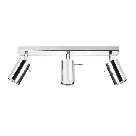 Reflektor sufitowy 3 punktowy Ring Long chrom Sollux - Odkryj styl!