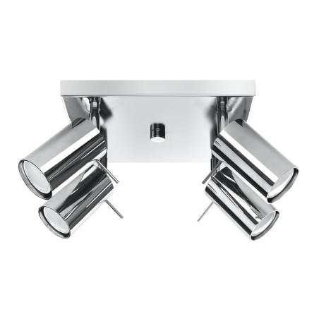 Reflektor sufitowy 4 punktowy Ring Square chrom Sollux | Sklep z lampami