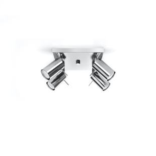 Reflektor sufitowy 4 punktowy Ring Square chrom Sollux | Sklep z lampami