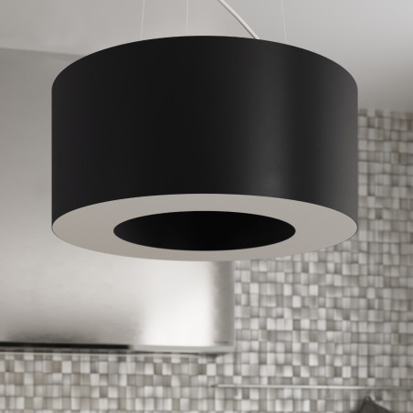 Lampa wisząca Saturno czarna Sollux | Nowoczesne oświetlenie