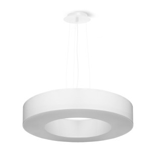 Lampa wisząca Saturno Slim 50cm biała | Sollux - Sklep z lampami