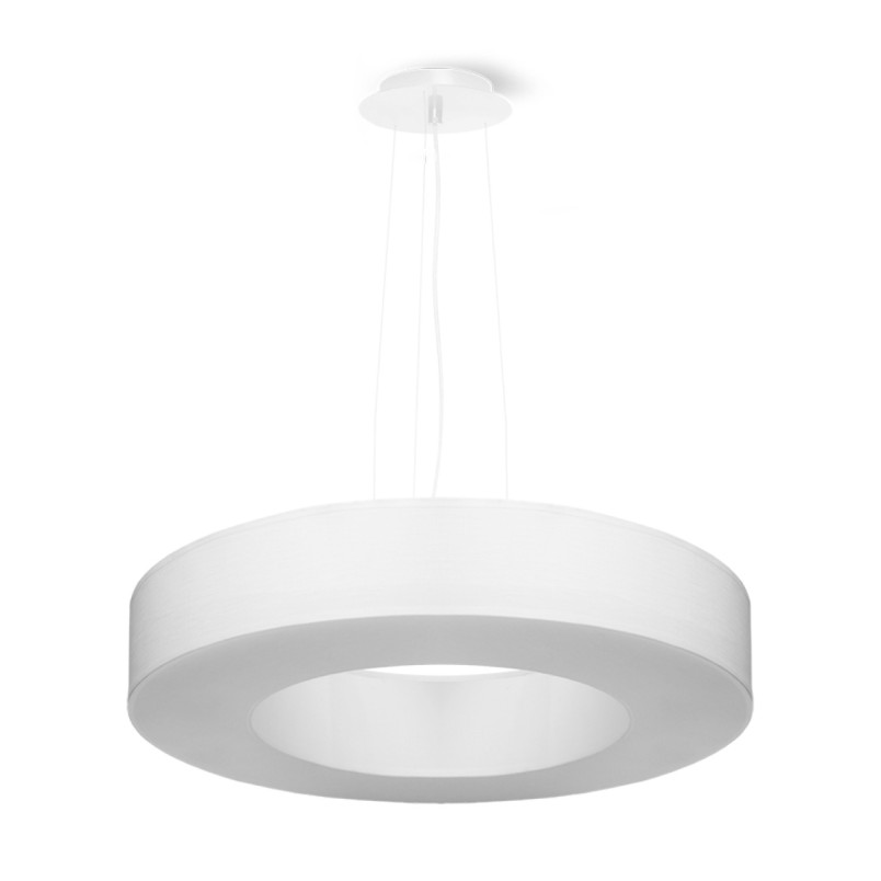 Lampa wisząca Saturno Slim 50cm biała | Sollux - Sklep z lampami