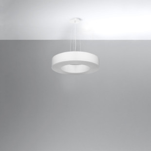 Lampa wisząca Saturno Slim 50cm biała | Sollux - Sklep z lampami