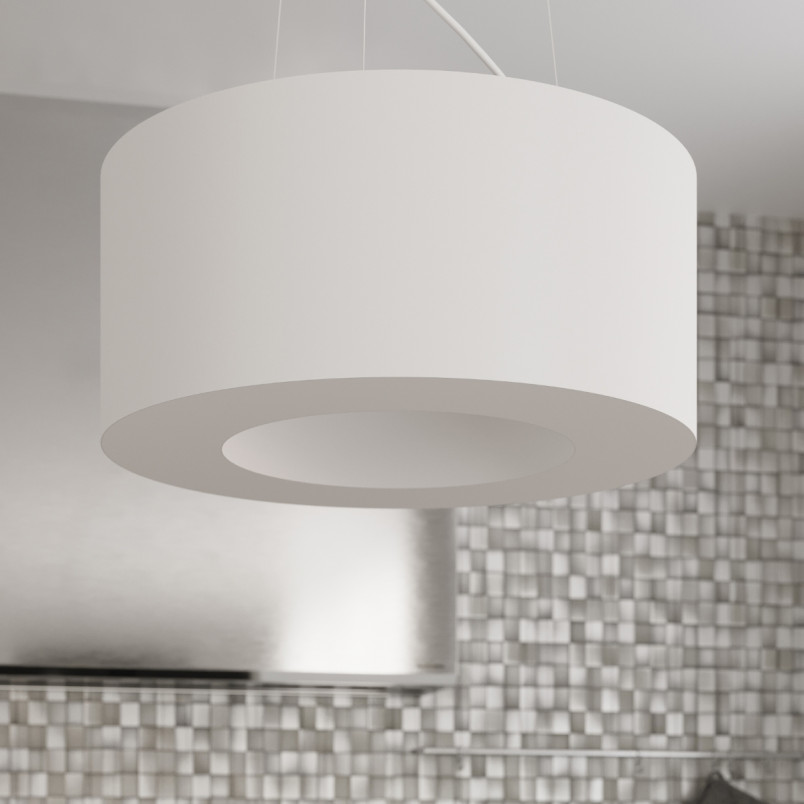Lampa wisząca Saturno Slim 50cm biała | Sollux - Sklep z lampami