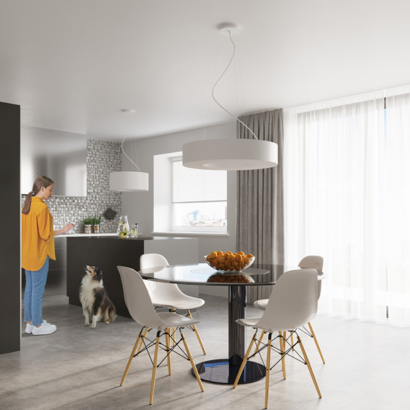 Lampa wisząca Saturno Slim 70cm - Sollux | Nowoczesne oświetlenie