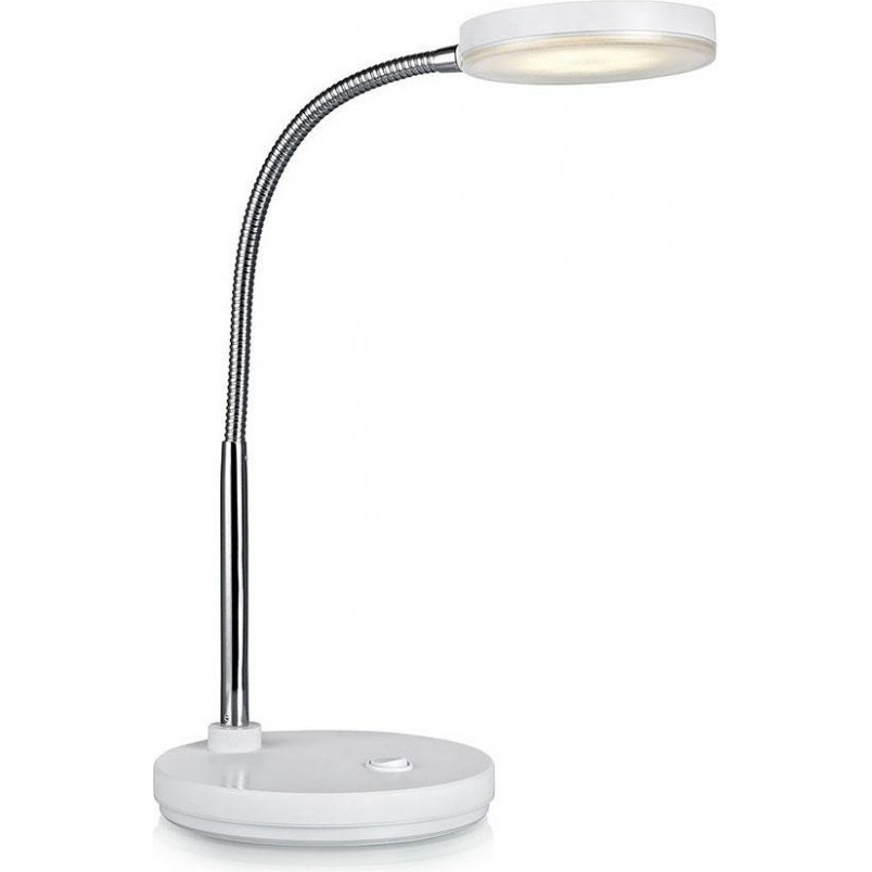 Lampa biurkowa LED biała Markslojd Flex - Nowoczesne oświetlenie