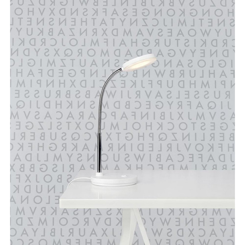 Lampa biurkowa LED biała Markslojd Flex - Nowoczesne oświetlenie