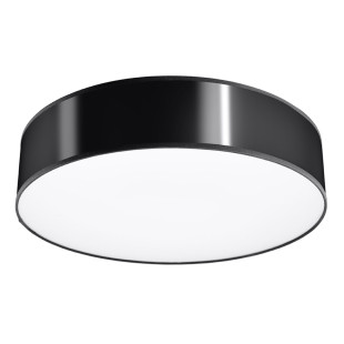 Plafon Arena 55cm Czarny Sollux | Nowoczesne Oświetlenie