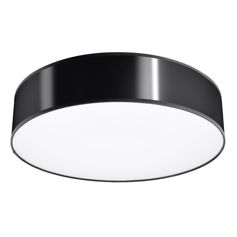 Plafon Arena 55cm Czarny Sollux | Nowoczesne Oświetlenie