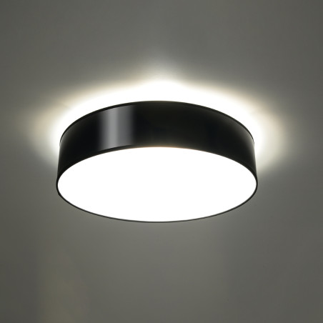 Plafon Arena 55cm Czarny Sollux | Nowoczesne Oświetlenie