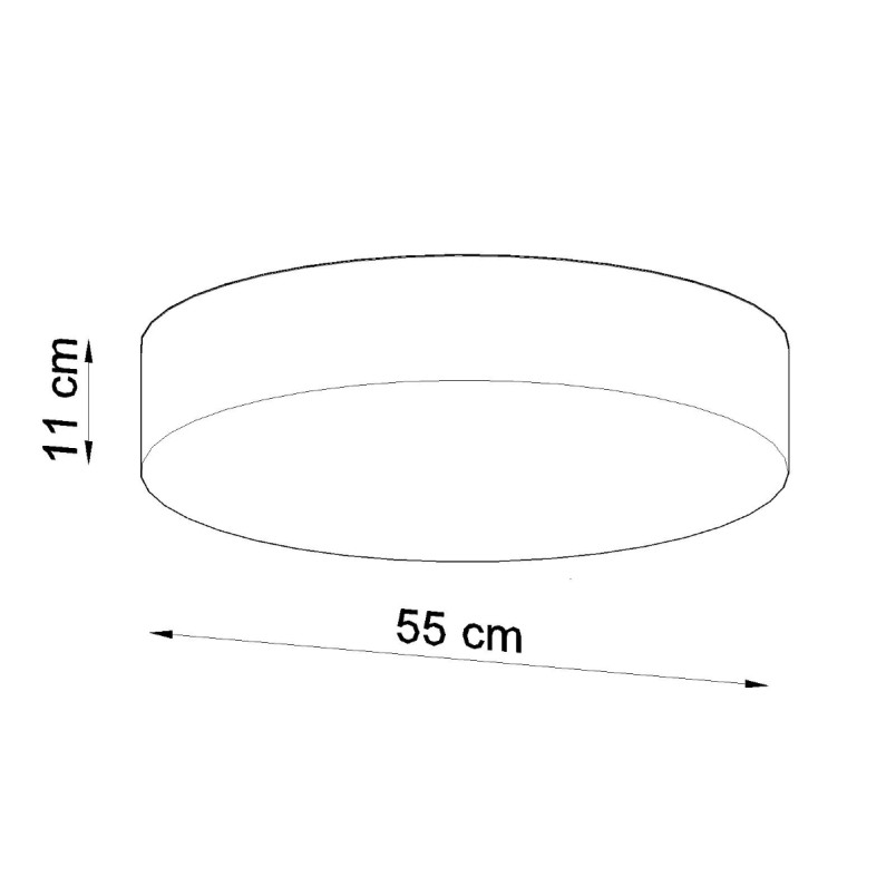 Plafon Arena 55cm biały Sollux | Oświetlenie sufitowe