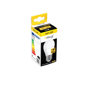 Żarówka LED E27 Sollux 7,5W 3000K - Ciepłe Światło, 5 Lat Gwarancji