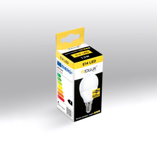 Żarówka LED E14 Sollux 7,5W 3000K - Ciepłe Światło