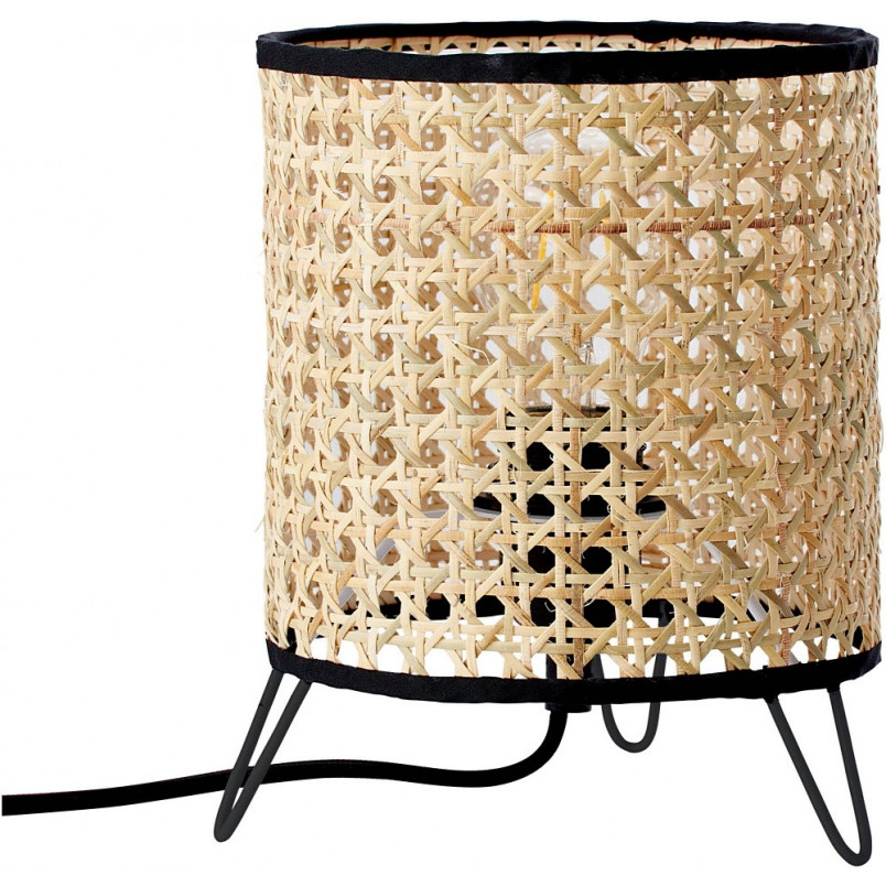 Lampa stołowa rattanowa Wiley 17 - Boho styl | Brilliant