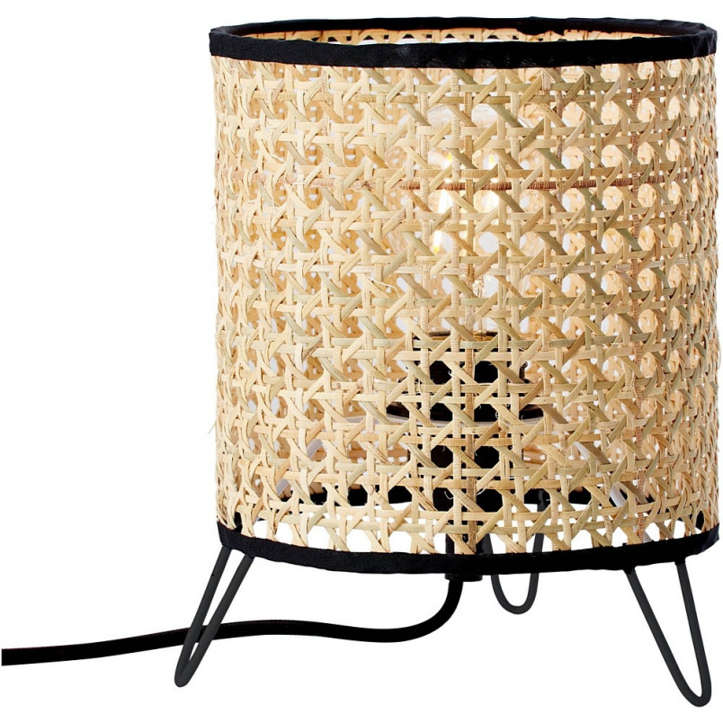 Lampa stołowa rattanowa Wiley 17 - Boho styl | Brilliant