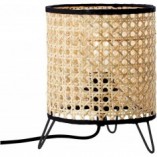 Lampa stołowa rattanowa Wiley 17 - Boho styl | Brilliant