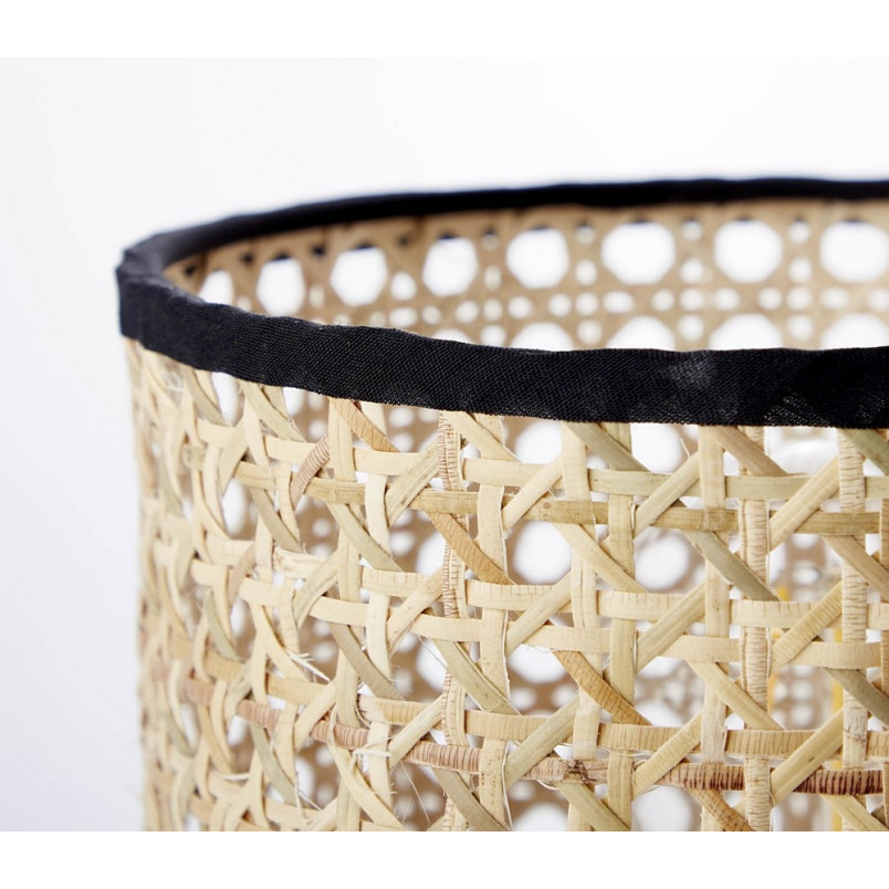 Lampa stołowa rattanowa Wiley 17 - Boho styl | Brilliant