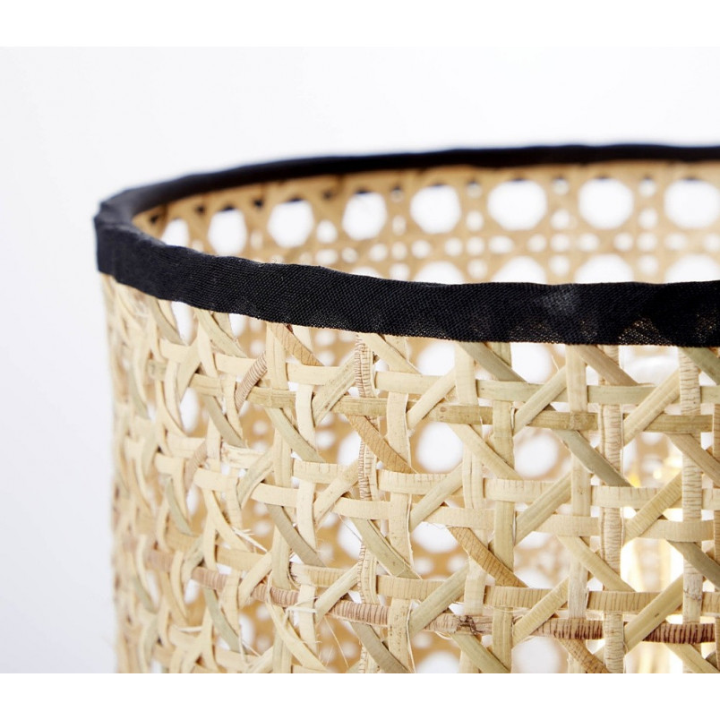 Lampa stołowa rattanowa Wiley 17 - Boho styl | Brilliant
