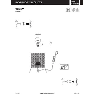 Lampa stołowa rattanowa Wiley 17 - Boho styl | Brilliant