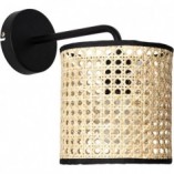 Kinkiet rattanowy boho Wiley Brilliant - Odkryj rustykalny styl!