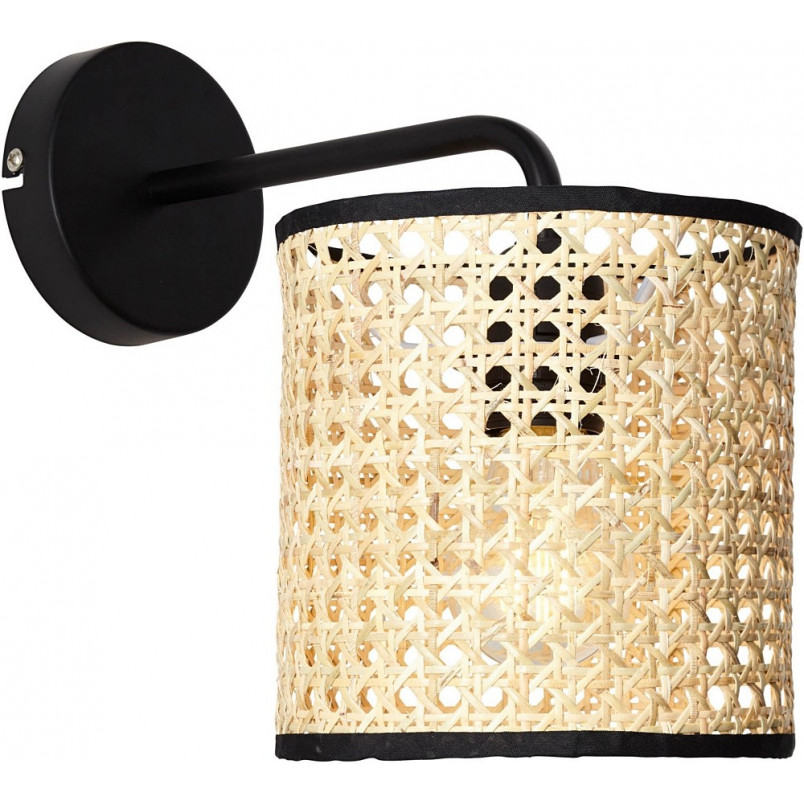Kinkiet rattanowy boho Wiley Brilliant - Odkryj rustykalny styl!