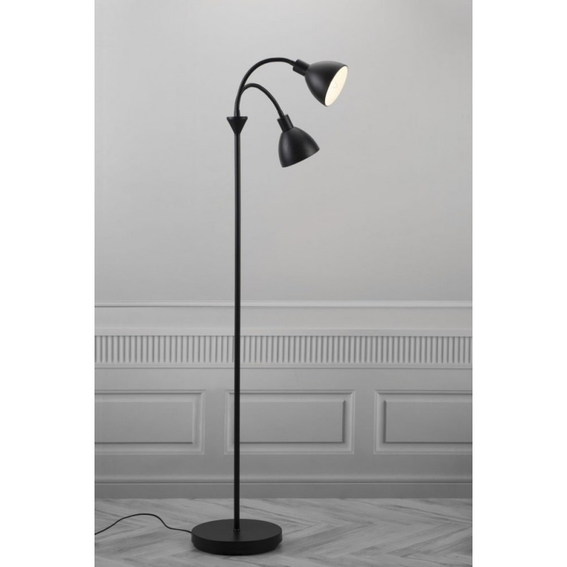 Lampa podłogowa Ray czarna - Nordlux | Nowoczesny design