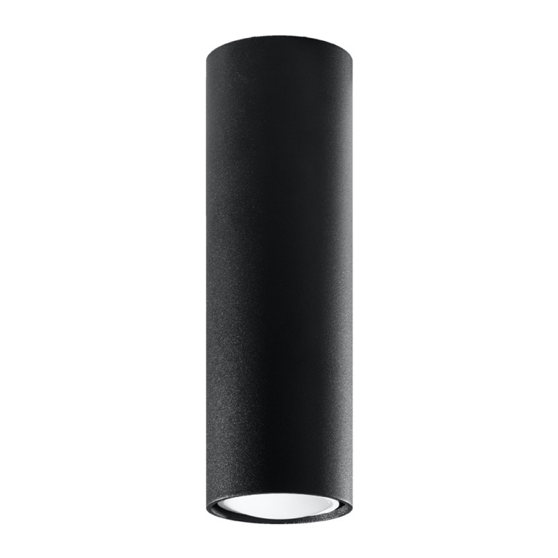 Lampa spot Lagos Sollux - czarna tuba 6cm | Sklep z oświetleniem