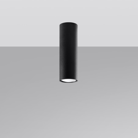 Lampa spot Lagos Sollux - czarna tuba 6cm | Sklep z oświetleniem