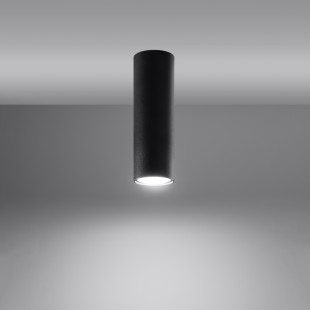 Lampa spot Lagos Sollux - czarna tuba 6cm | Sklep z oświetleniem