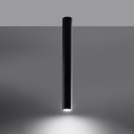 Lampa spot Sollux Lagos 6cm czarna - Nowoczesny design