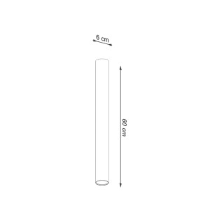 Lampa spot Sollux Lagos 6cm czarna - Nowoczesny design