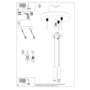 Lampa wisząca drewniana Sollux Lino Round - Skandynawski design