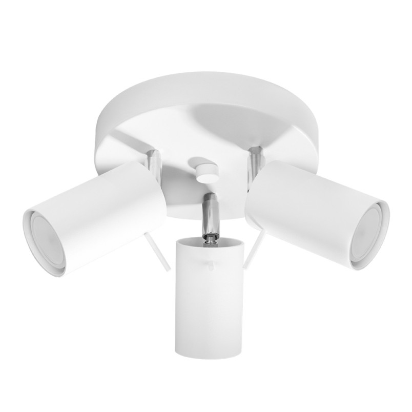 Reflektor sufitowy 3 punktowy Ring Round biały Sollux | Sklep