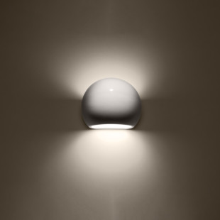 Kinkiet ceramiczny biały Globe Sollux - Oświetlenie ścienne