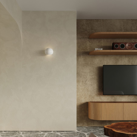 Kinkiet ceramiczny biały Globe Sollux - Oświetlenie ścienne