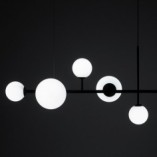Lampa wisząca Dione VI czarno-biała Aldex | Sklep z lampami