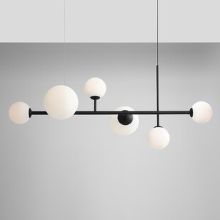 Lampa wisząca Dione VI czarno-biała Aldex | Sklep z lampami