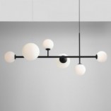 Lampa wisząca Dione VI czarno-biała Aldex | Sklep z lampami