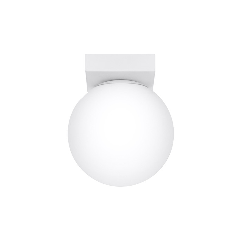 Plafon szklany Yoli 12cm biały Sollux | Elegancki design