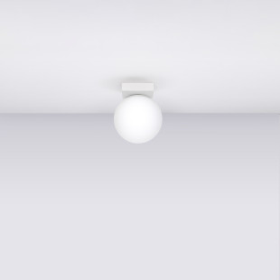 Plafon szklany Yoli 12cm biały Sollux | Elegancki design