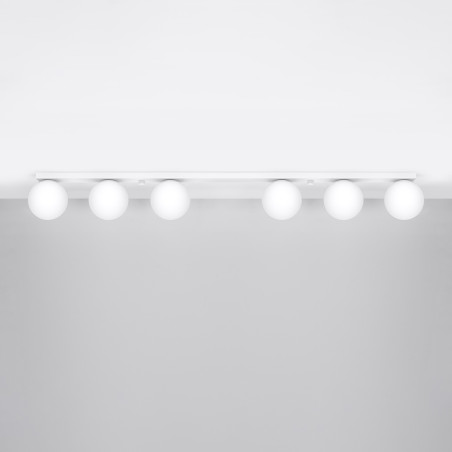 Plafon szklany Yoli 120cm biały Sollux - Elegancki i funkcjonalny