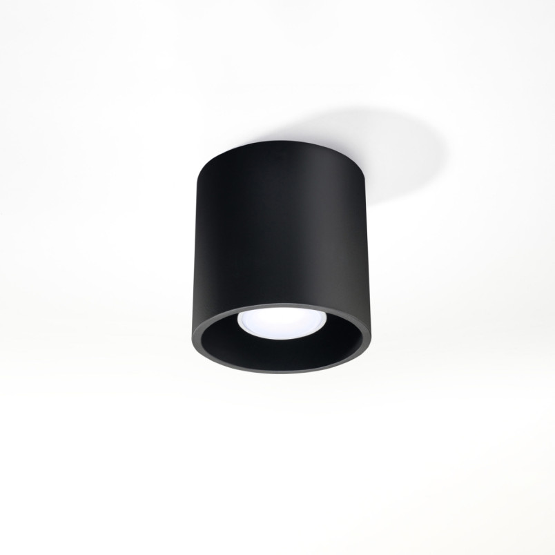 Lampa spot tuba Orbis 10cm czarna Sollux - Nowoczesne oświetlenie