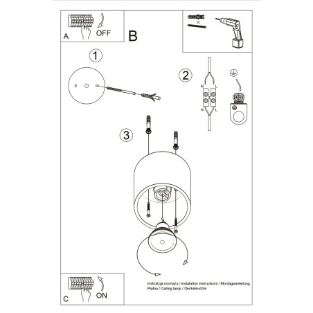 Lampa spot tuba Orbis 10cm czarna Sollux - Nowoczesne oświetlenie